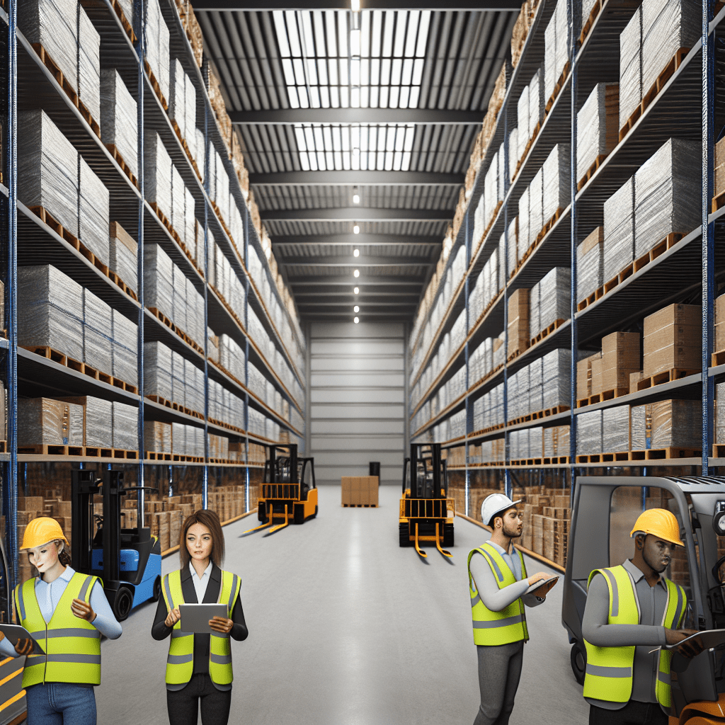Optimisation supply chain : illustration représentant une chaîne logistique intégrée avec des flux de transport, stockage et distribution. Infographie montrant les étapes clés de la gestion des stocks et de la livraison, symbolisant l'efficacité et la réduction des coûts grâce aux technologies et stratégies modernes.